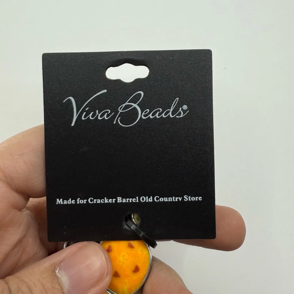 Viva Beads Stretch Bracelet | Colorful Clay Inlay Cracker Barrel